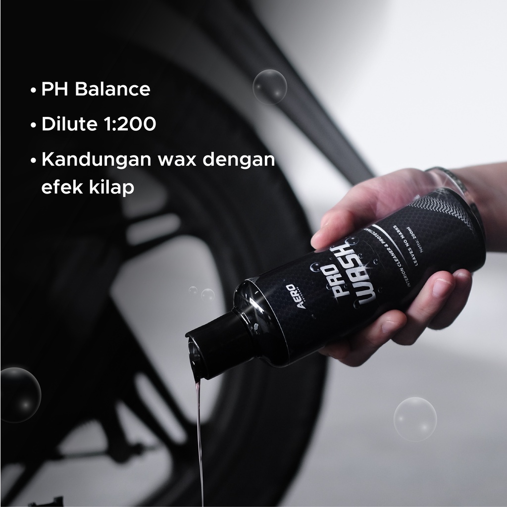 Aero Wash Shampoo Premium Mobil dan Motor Nano Partikel Coating Kilat