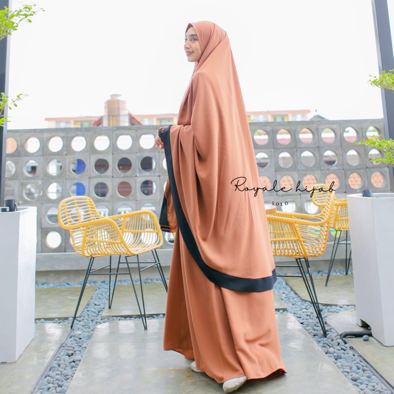 Tsuraya syari gamis khimar cadar bandana polos