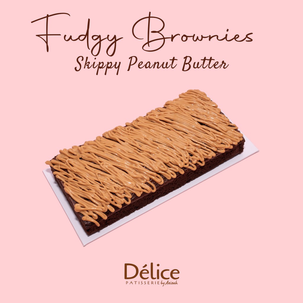 

Fudgy Brownies Skippy Peanut Butter 22x10cm - Delice By Azizah