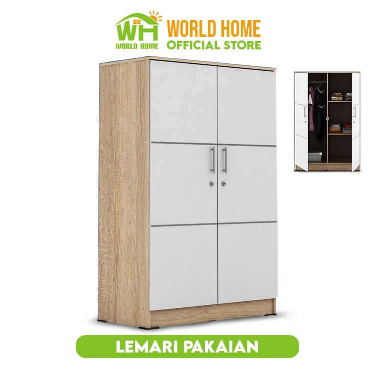 Lemari Baju Serbaguna Lemari Pakaian Kayu Gantung Lemari Wardrobe Lemari Dekor Minimalis