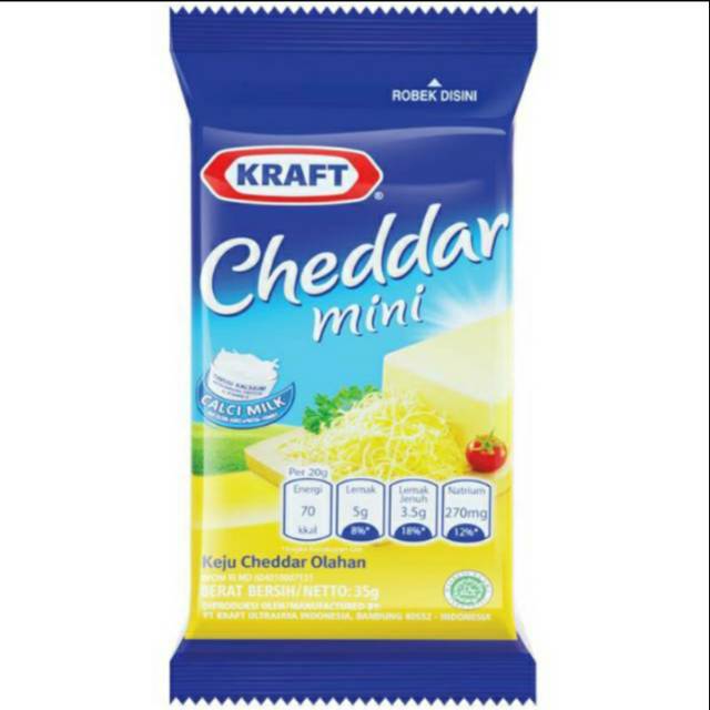 

Kraft Keju Cheddar 35gr