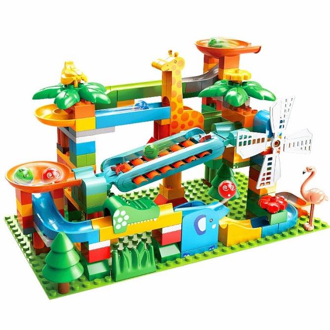 Building Blocks Piano Ball Run Compatible With Lego Duplo