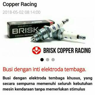 Busi BRISK Copper Racing NAR14YC SupraX Grand Jupiter Z Busi BRISK Copper Racing NAR14YC SupraX Grand Jupiter Z