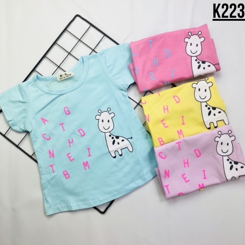 Atasan Kaos Anak Bayi Cewek Perempuan 6bln-2thn Import