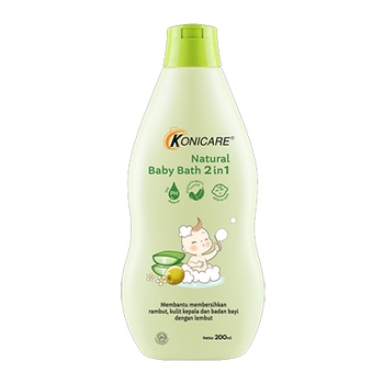 Konicare Natural Baby Bath 2in1 For Newborn Sabun &amp; Shampo Bayi