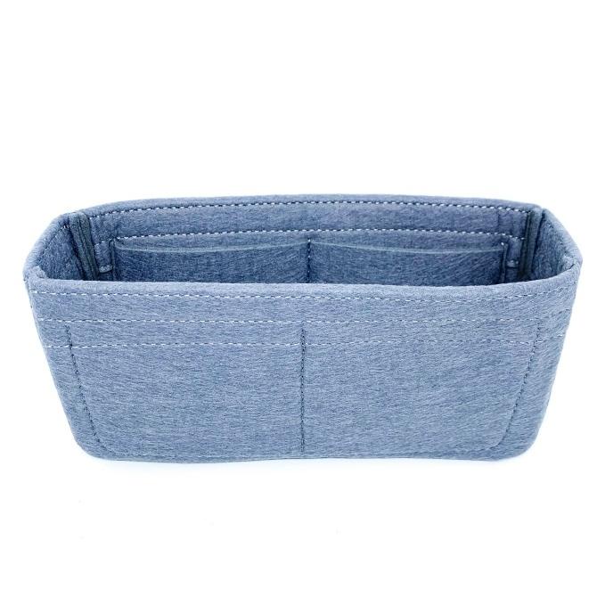 Bag Insert Felt Pouch Organizer Flanel Bag In Bag Red Beige Grey Black - Grey, Chanel M/L Med