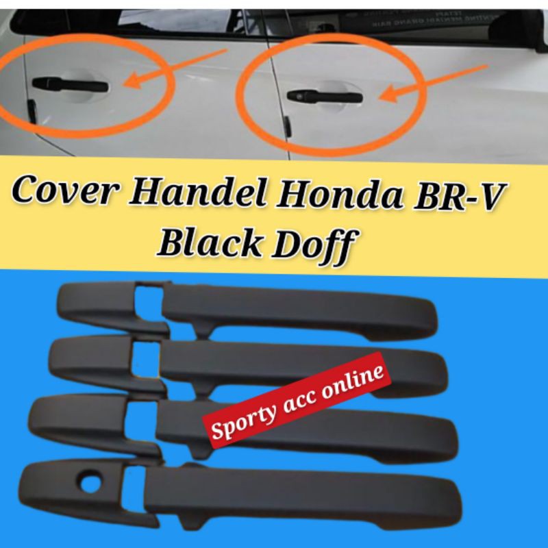 cover handel honda BRV black doff