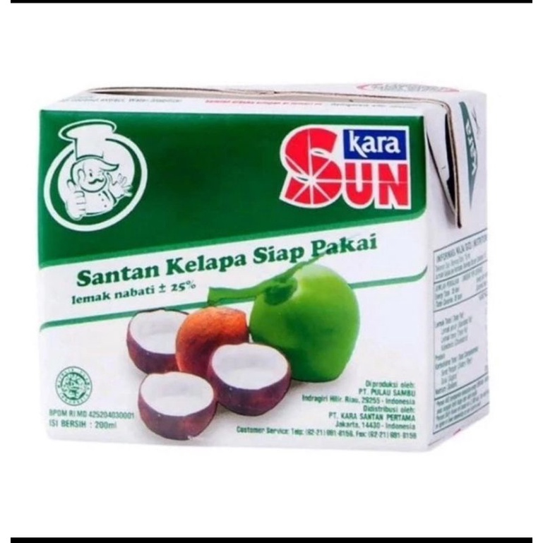 

Sun akara Santan 200 ml