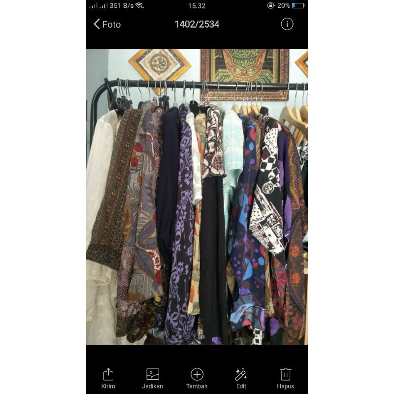 Paket usaha kemeja dan blouse vintage