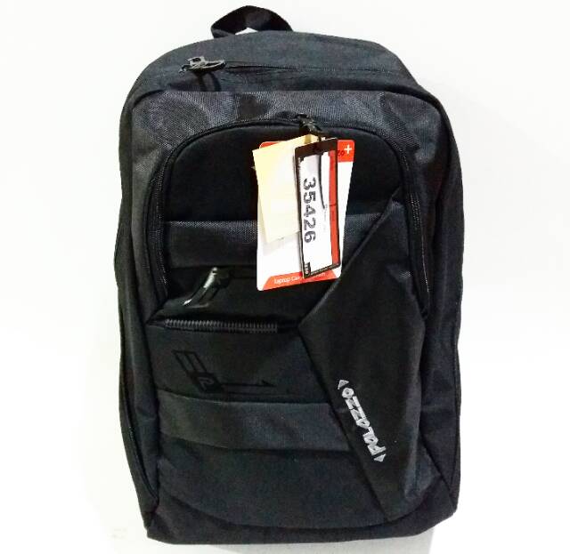 Tas ransel sekolah 35426 tas backpack murah tas sekolah hitam hitam
