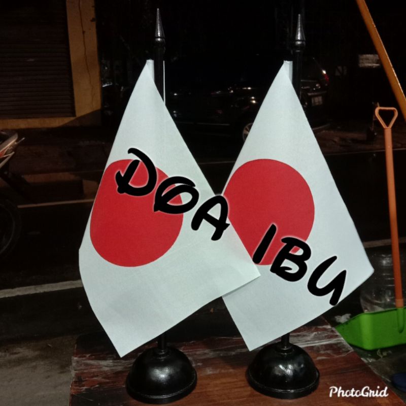 

best seller tiang kayu meja+bendera JEPANG ready stock