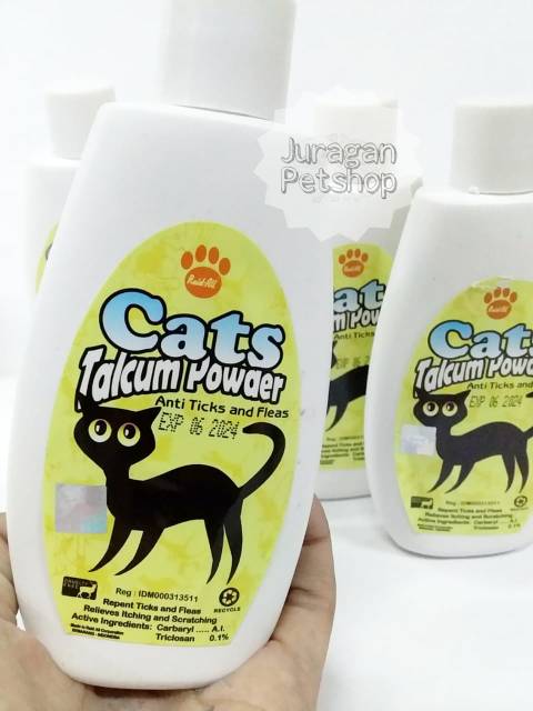 Bedak Talcum Kutu Kucing | Bedak Kutu Hewan Raid All Talcum Powder |