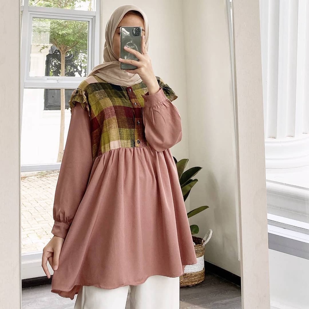 Yumma Top Tunik Premium Atasan Wanita Tunik Muslim