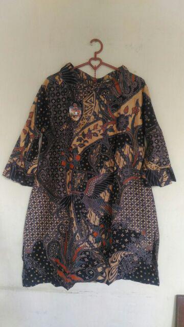 Tunik Batik Model Kerah Sabrina