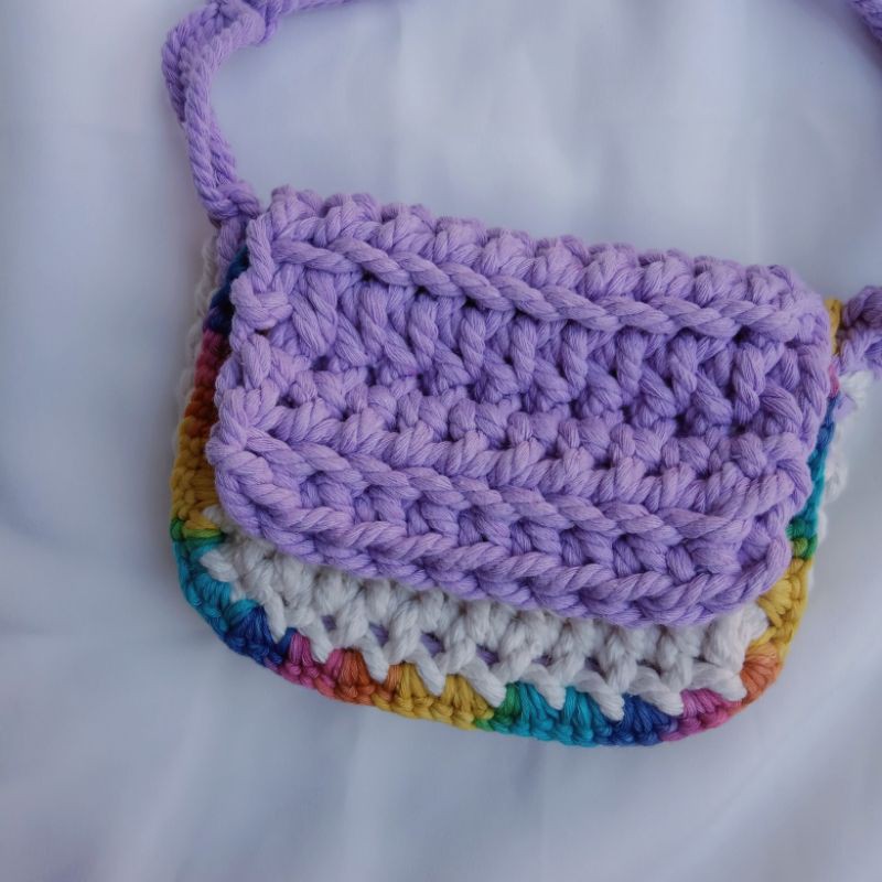 keuna mini sling bag - tas rajut wanita