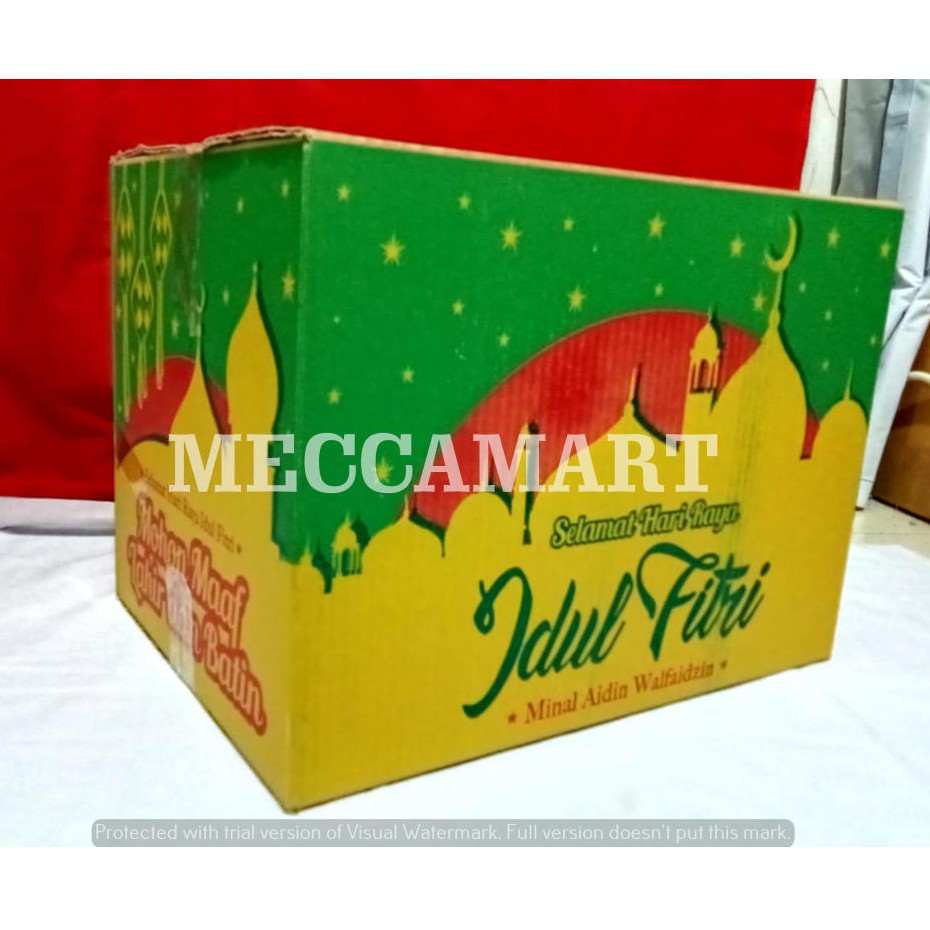 

Kardus Idul Fitri , Kardus Lebaran , Kardus Parcel Warna Kuning tanggung (Uk. 39x29x31) 10pcs