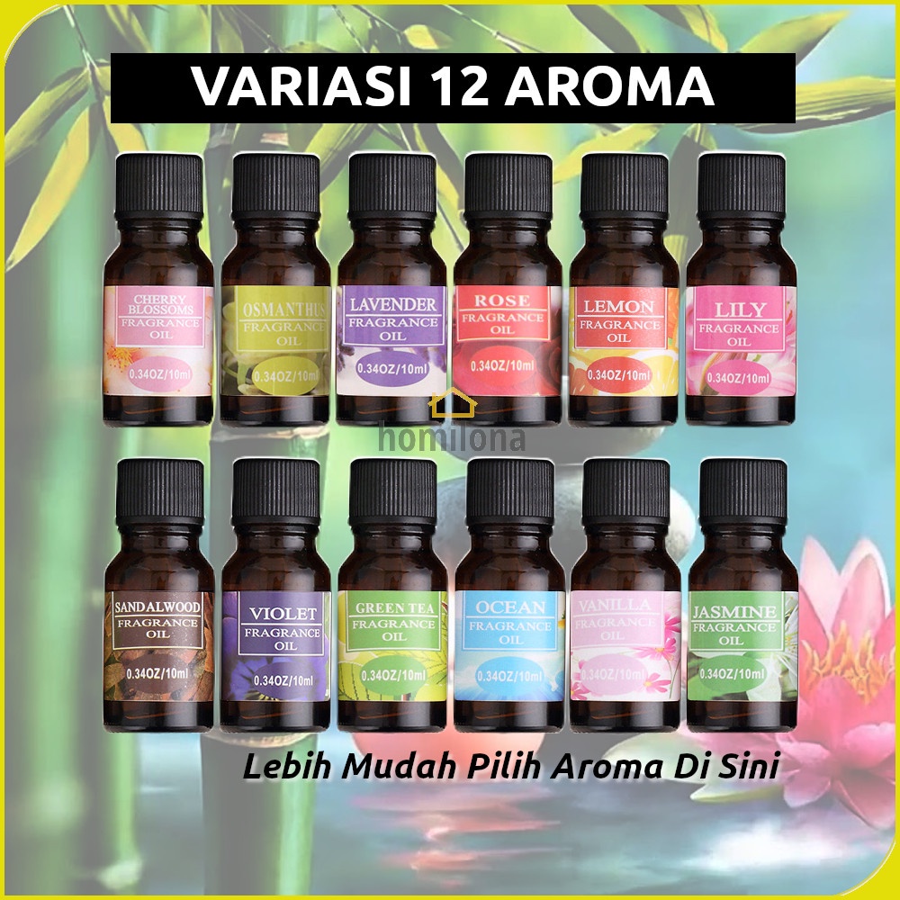 Pure Essential Fragrance Oils Minyak Aromatherapy Humidifier Diffuser 32 Varian Aroma Terapi