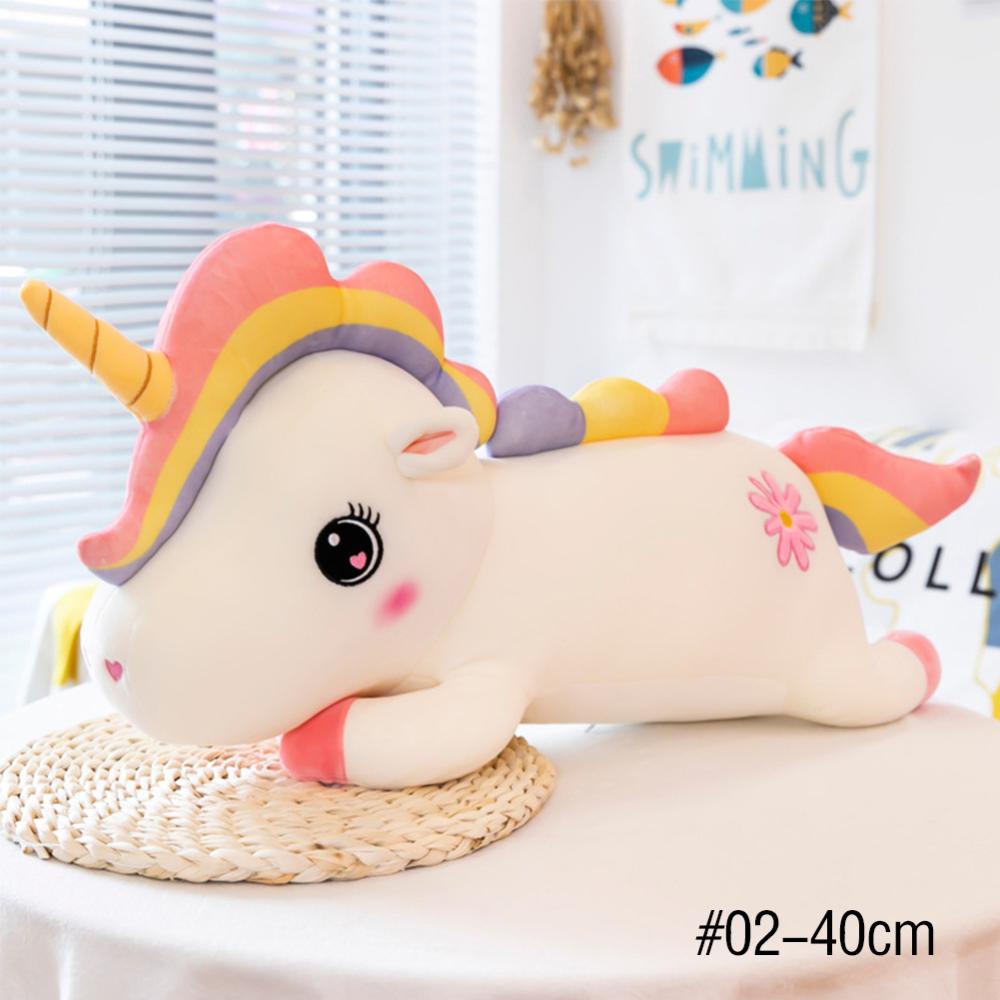 Timekey Mainan Boneka Stuffed Plush Unicorn 40cm Untuk Hadiah Natal / Ulang Tahun Anak Perempuan S7X7