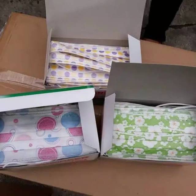 Masker Skinner hijab polkadot