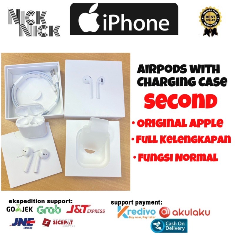 Second Apple Airpods With Charging Case Original