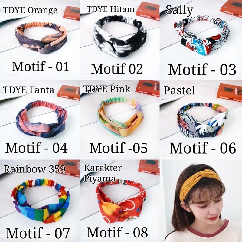 BANDO MURAH MERIAH MOTIF TIE DYE POLOSAN MOTIF