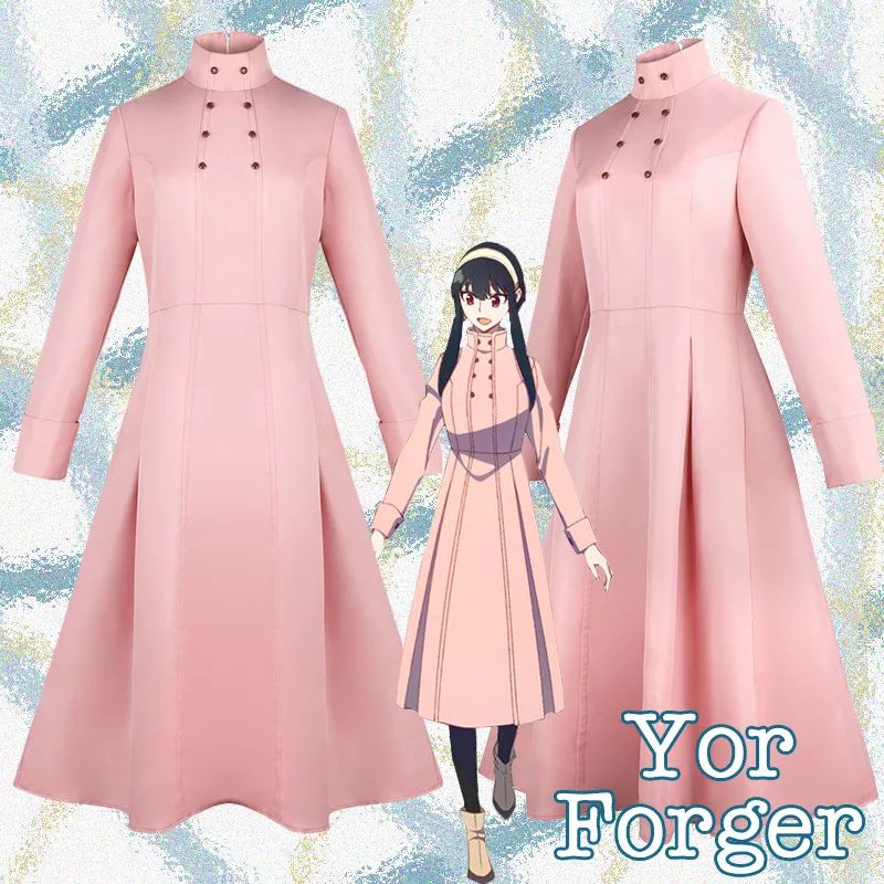 kostum Yor Forger pink dress