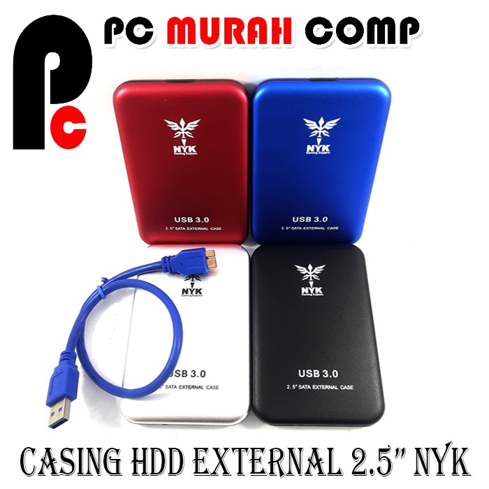 Casing HDD Eksternal 2.5&quot; USB 3.0 | Case Hardisk Eksternal NYK Colour