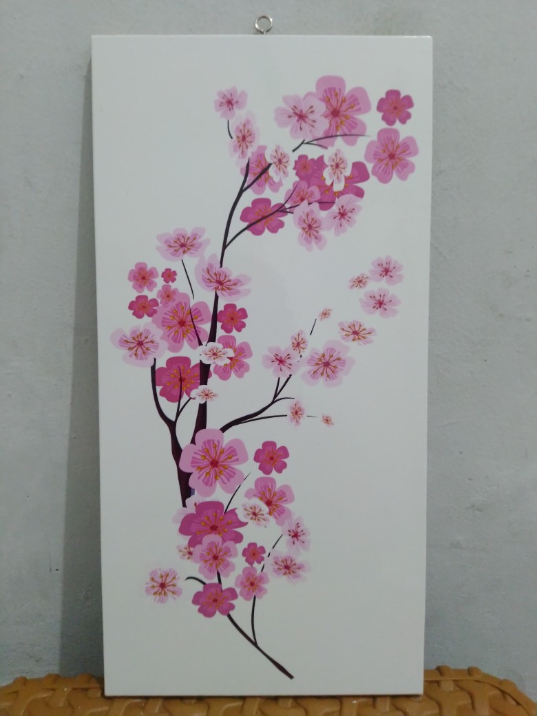 Hiasan Dinding Walldecor Pajangan Dinding Shabby Chic Tulip Wp 07