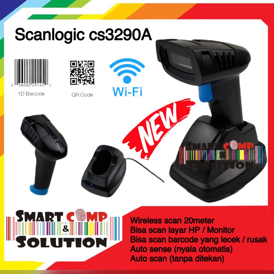 SCANLOGIC CS3290 SCANNER BARCODE WIRELESS 2D QR CODE