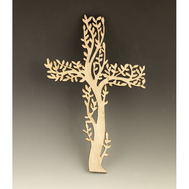  HIASAN  DINDING  SALIB HIASAN  GEREJA 30 X 20 CM TREE OF 