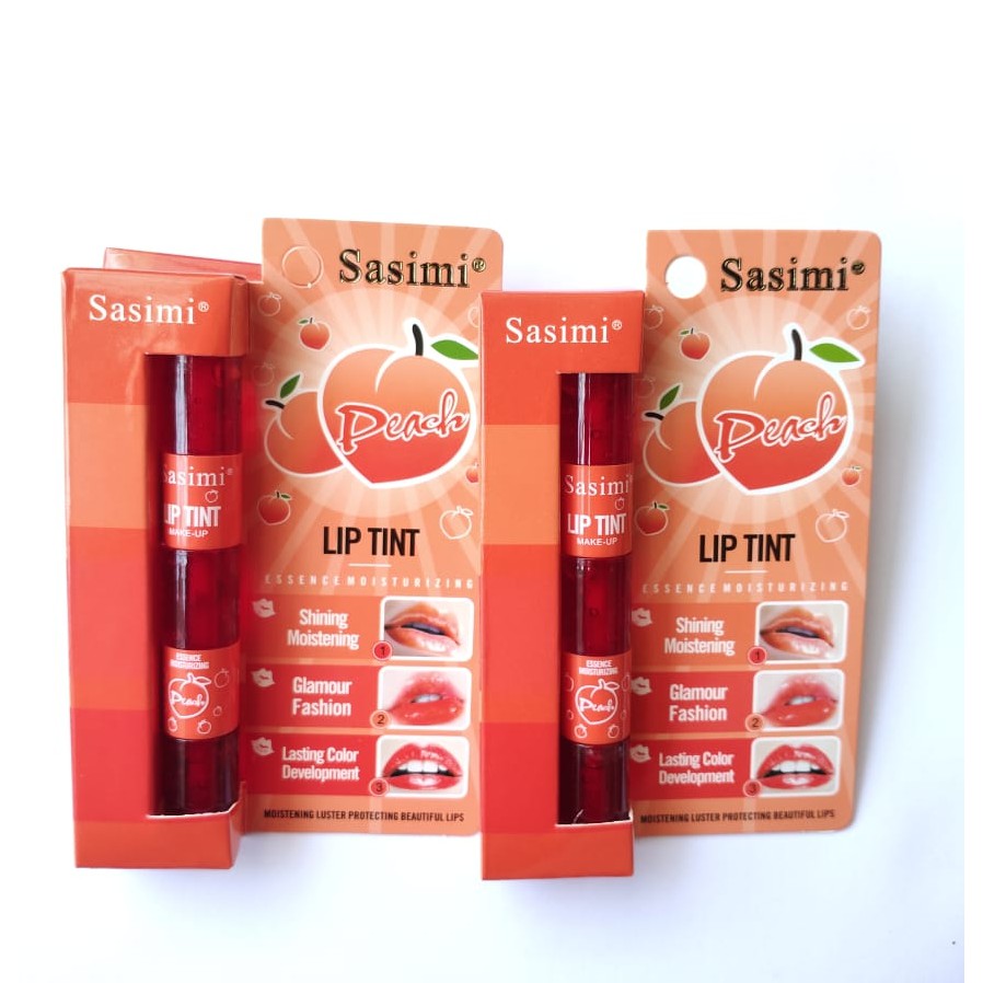 SASIMI LIP TINT 3 IN 1 LIPTINT Peach moistening glamour fashion S874 LIPS