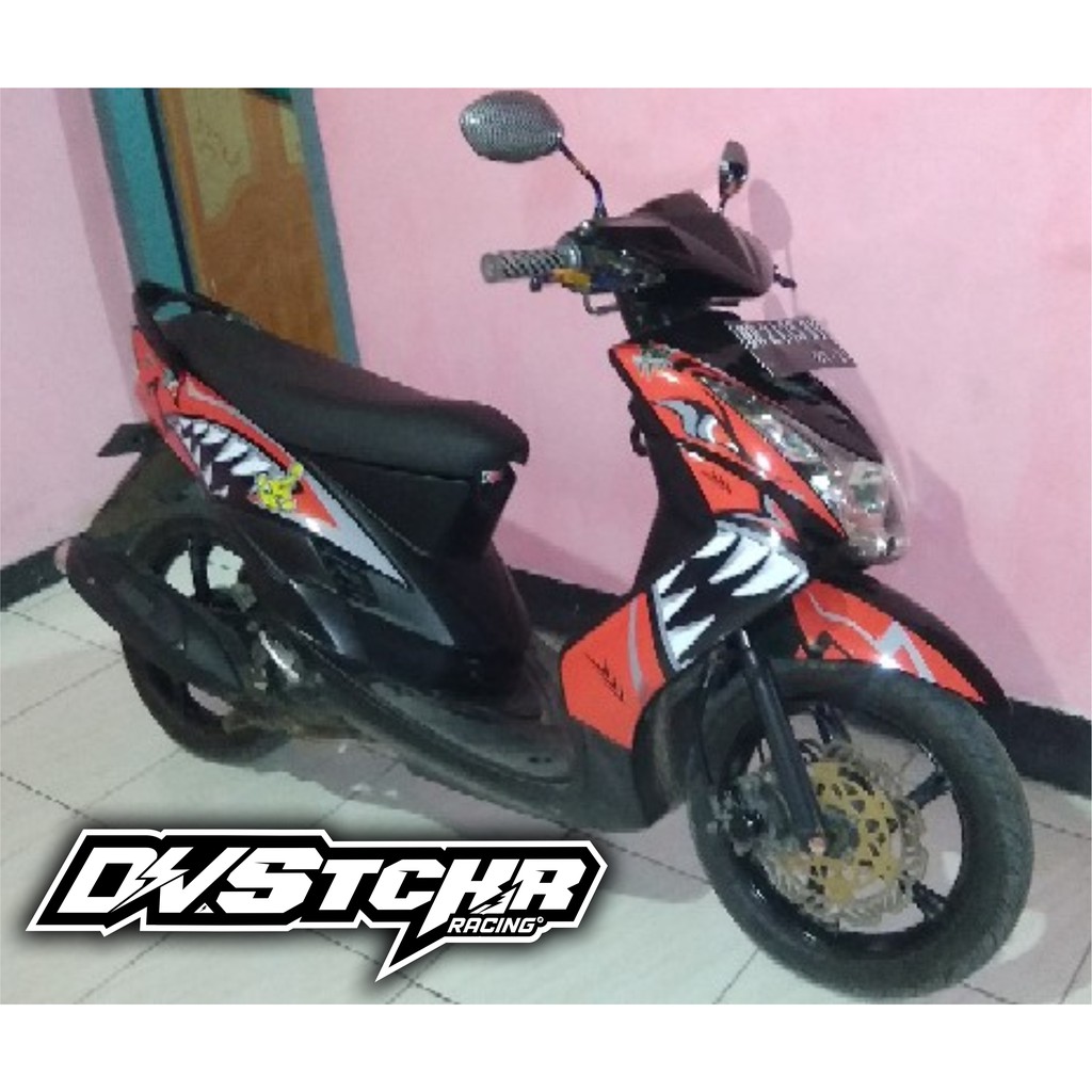 Striping mio soul karbu shark-Stiker mio soul karbu shark