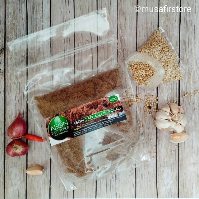 

Abon Sapi asli boyolali kemasan standing POUCH 250gr