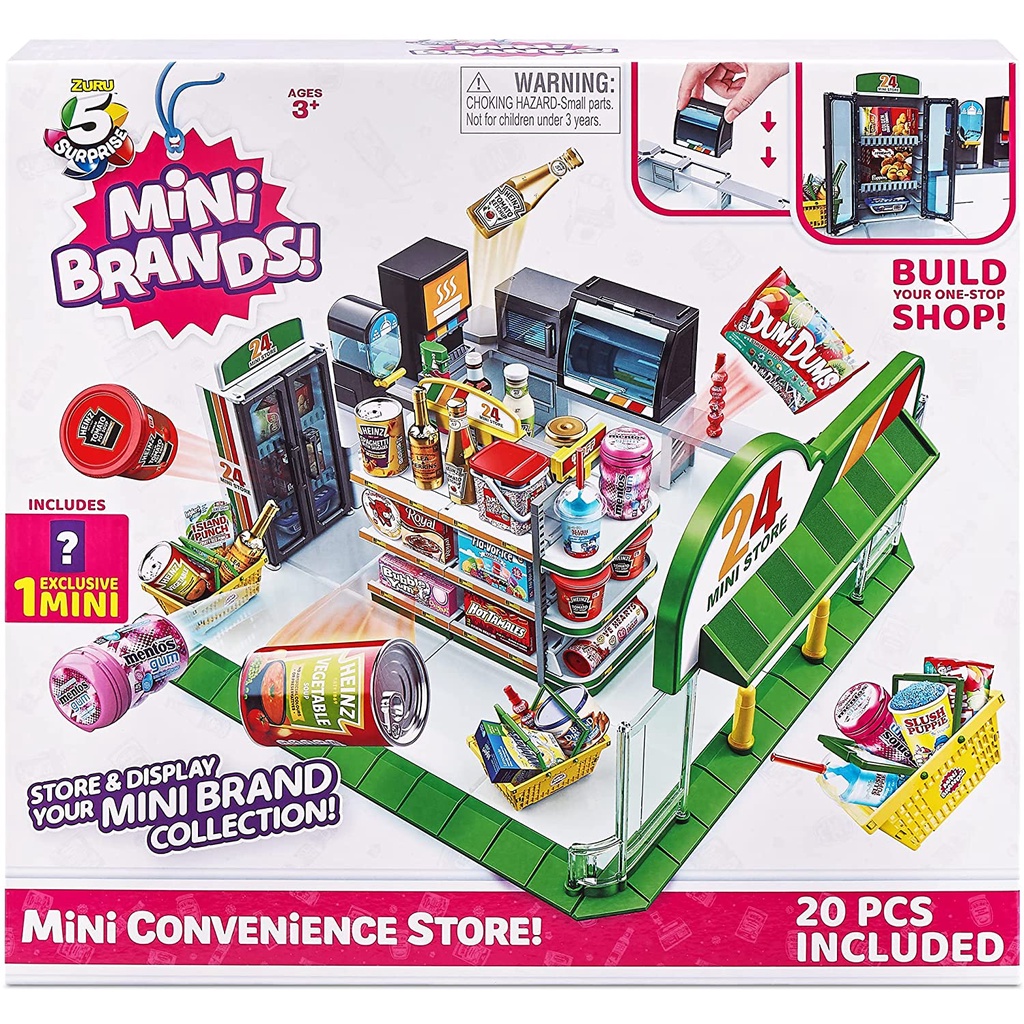 Zuru 5 Surprise Mini Brands Mini Mart Store dan DIsplay Supermarket