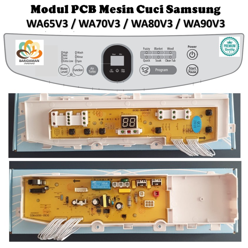 PCB MESIN CUCI SAMSUNG WA65V3 WA70V3 WA80V3 WA90V3 modul