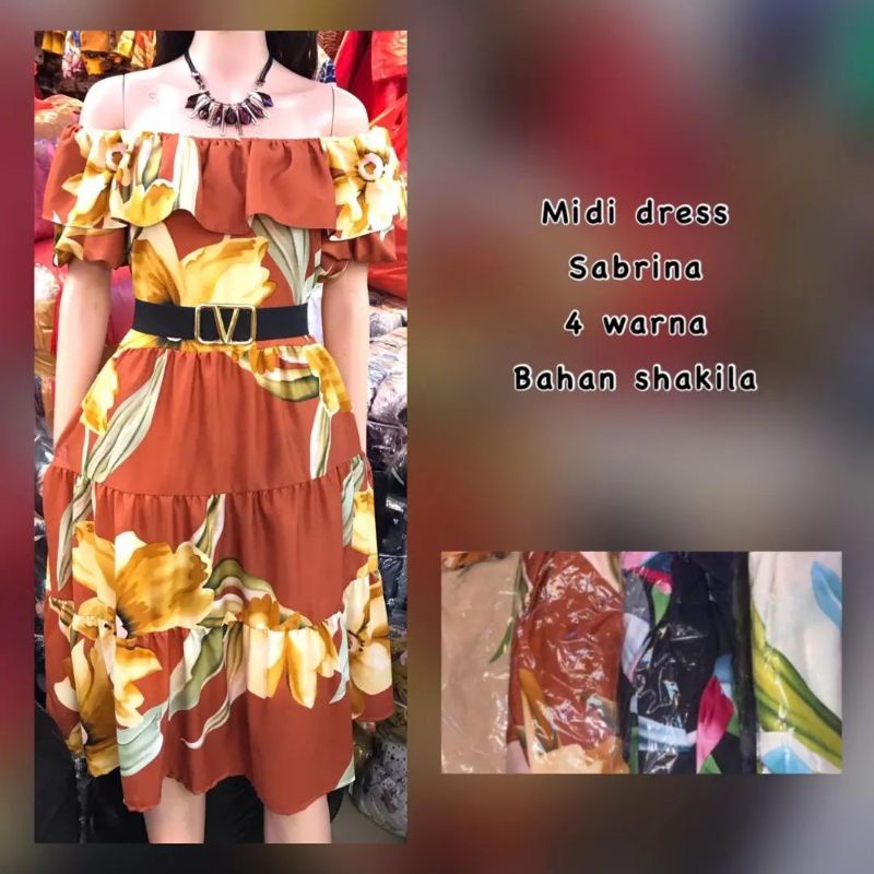 Dress sabrina/ midi dress