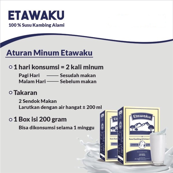 

Susu Etawa Goatmill H64 Etawaku Susu Kambing Goat Milk 200gr