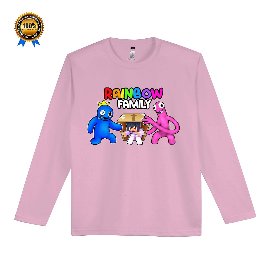 KAOS ANAK RAINBOW FRIENDS LENGAN PANJANG UNISEX