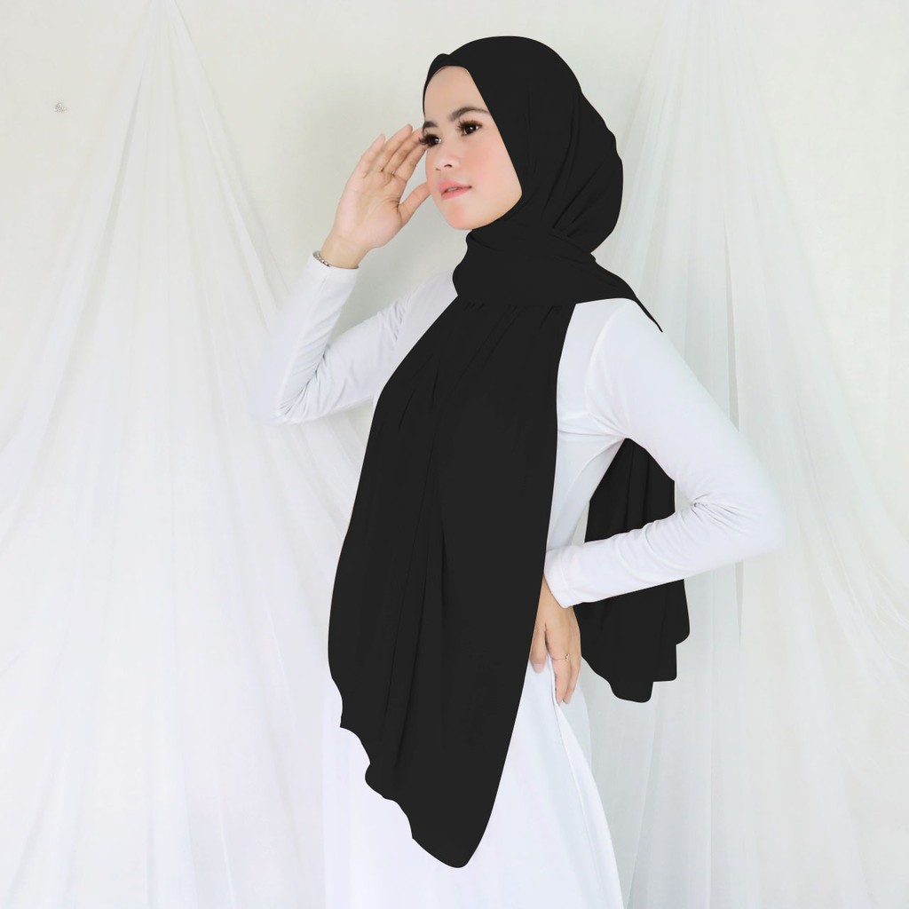 Hijab Pashmina Tali Ceruty Babydoll Premium Quality size 180X75cm By Kalisha