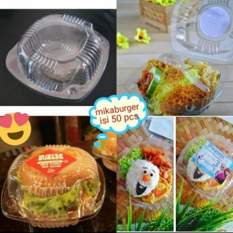 MIKA BURGER ~ Mika Hb ~ Mika plastik Hb isi 50 pcs