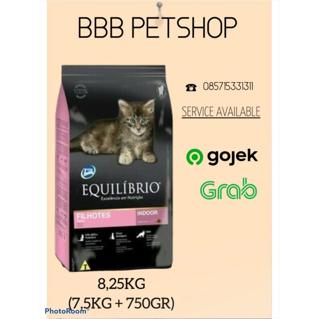 EQUILIBRIO KITTEN 7,5 KG FRESH PACK BUKAN REPACK KHUSUS JASA KIRIM GOJEK