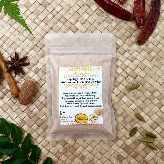 

Kapulaga Putih Bubuk Pack / White Cardamom Premium Powder Abu Sulaiman