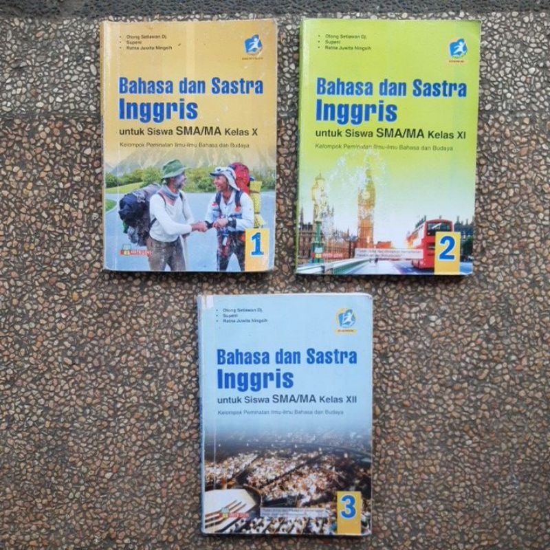 buku Bahasa dan Sastra Inggris Peminatan Sma Kelas 11.12 revisi Kurikulum 13.Yrama Widya Bekas