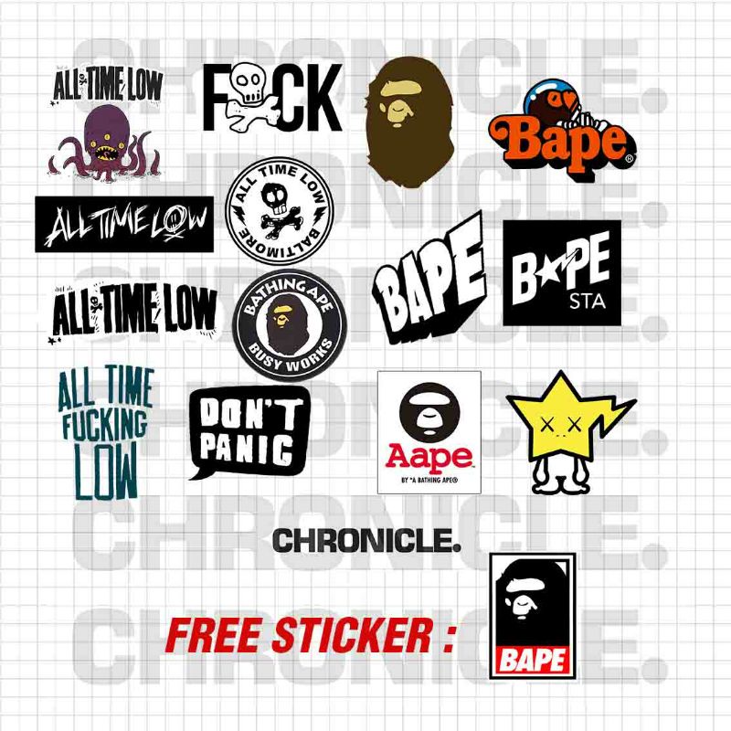 

STICKER VINYL ALL TIME LOW X BATHING APE