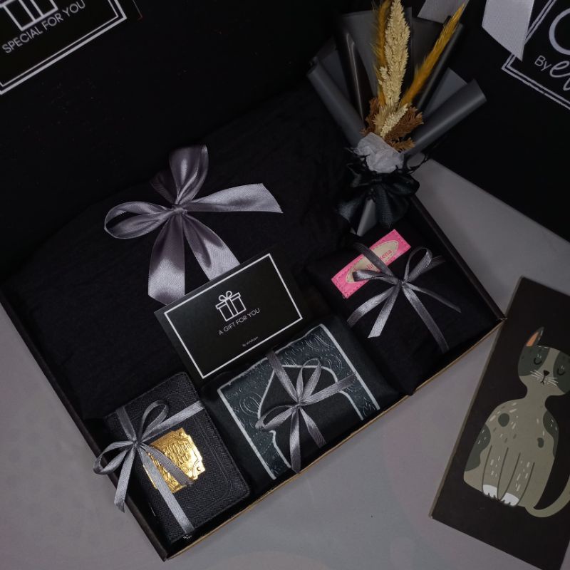 [MUKENA BLACK] Hampers Gift Kado Wedding Pernikahan Seserahan Ulang Tahun Birthday