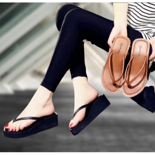 Sandal Wedges Wanita Impomea Fashion Terbaru