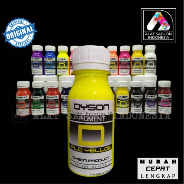 BIANG WARNA SABLON YELLOW STABILO PIGMEN DYSON FLO YELLOW