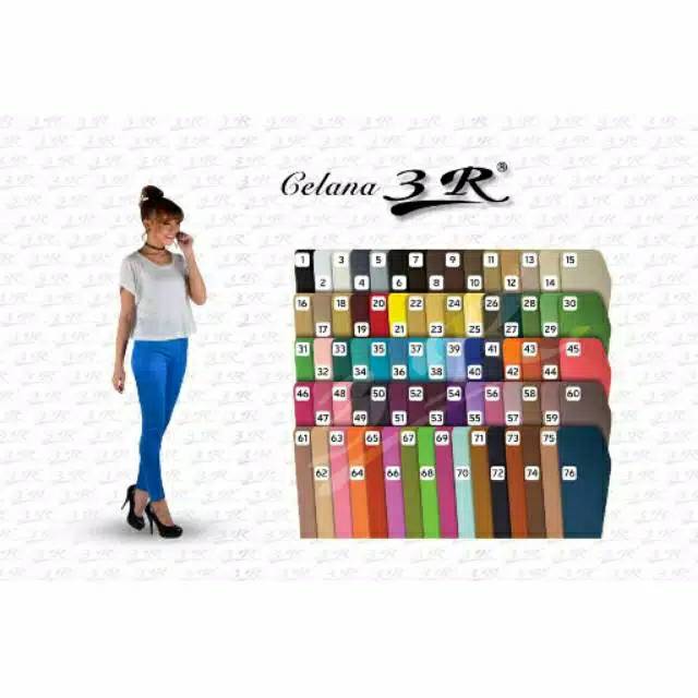  Celana  3R  Size XXXL 3L Celana  Katun  Stretch  Legging 