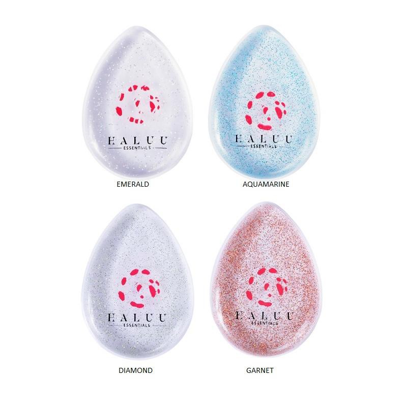 Haluu Essentials Demicorn Tears Silicone Sponge (Diamond/Aquamarine/Emerald) - Sponge Makeup