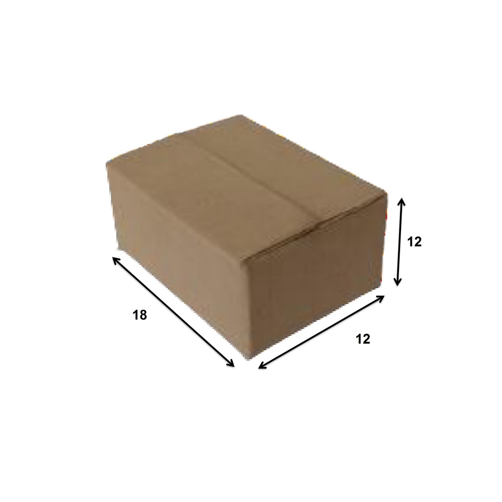 

KARDUS/BOX KARTON POLOS UKURAN 18 x 12 x 12 CM SINGLE WALL